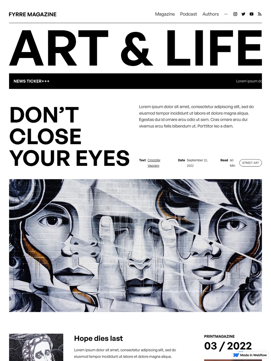 Fyrre front page